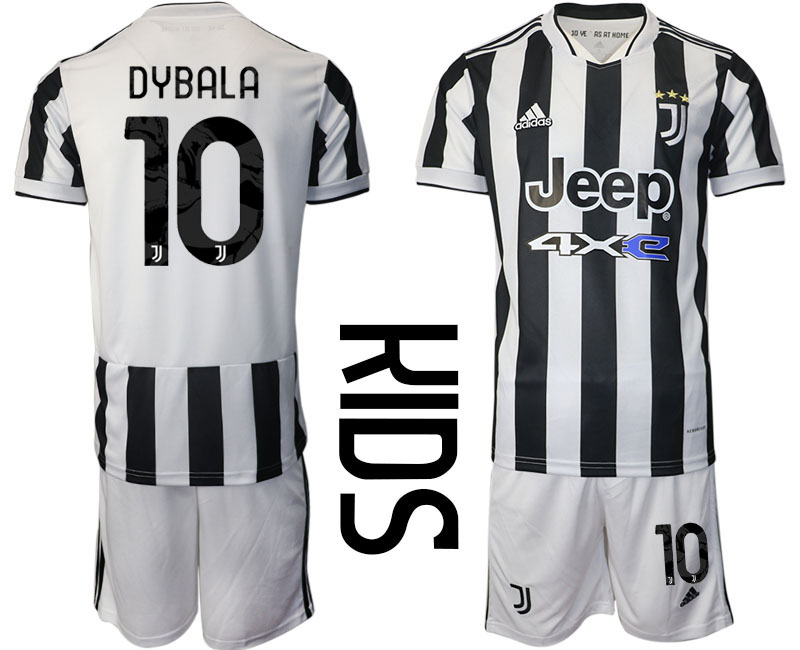 Youth 2021-2022 Club Juventus home white #10 Adidas Soccer Jersey->juventus jersey->Soccer Club Jersey